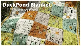 EASY CROCHET BABY BLANKET TUTORIAL / Duckpond Baby Blanket / Part 1