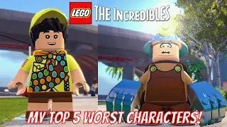 LEGO The Incredibles - My Top 5 WORST Characters in LEGO The Incredibles