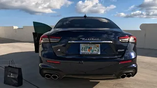 2021 Maserati Ghibli Gransport S Exhaust Revs 3D Audio Ferrari Derived 424hp Twin-turbo V6