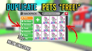 *CODE* DUPLICATE ANY PET IN ADOPT ME! DUPLICATE NEON LEGENDARIES!!!!  (2024)