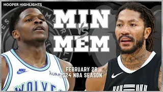 Memphis Grizzlies vs Minnesota Timberwolves Full Game Highlights | Feb 28 | 2024 NBA Season