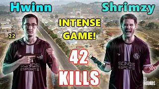 Soniqs Hwinn (22) & Shrimzy - 42 KILLS 5K DAMAGE! - INTENSE GAME! - DUO SQUADS! - PUBG