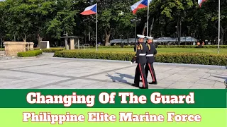 Awesome! Changing Of The Guard - Philippine Elite Marine Corps How They Do It?