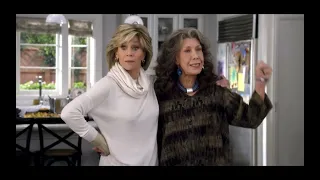 Grace and Frankie mic drop