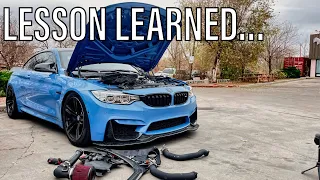 THIS IS WHY YOU DON’T BUY CHEAP PARTS FOR YOU BMW M4