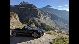 Stilfser Joch mit dem Mercedes-AMG GT Roadster (Bormio - Passhöhe)