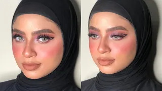 تعليم طريقة رسم الايلينر المزدوج / ايلاينر الهبه  // Makeup tutorial