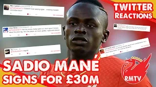 Sadio Mane Signs For Liverpool! | Liverpool Fan Twitter Reactions