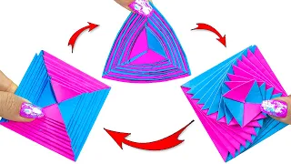 Лёгкая Бумажная игрушка Антистресс трансформер | Поделки из бумаги | Не оригами
