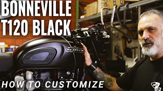 Triumph Bonneville T120 Black build by British Customs