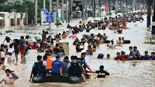 Tourists run away! The city is sinking! Record flood ruins houses in Pattaya, Thailand