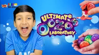 OOZO'S ULTIMATE LABORATORY! DIY SLIME POPS WHICH WE CAN SQUEEZE!