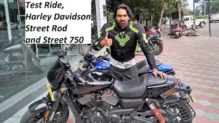 Test Ride, Harley Davidson Street Rod and Street 750. What to BUY?