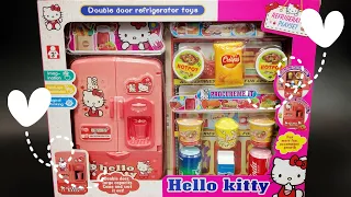 11 Minutes Satisfying with Unboxing Hello Kitty Kitchen Refrigerator ASMR (no music)
