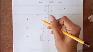 9 Head Fashion Figure Drawing Tutorial💞