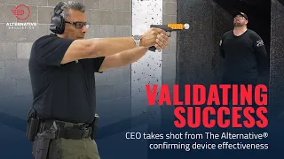Validating Success: CEO takes shot from The Alternative® confirming device effectiveness