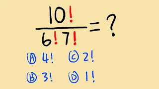 simplifying factorials with a surprising answer