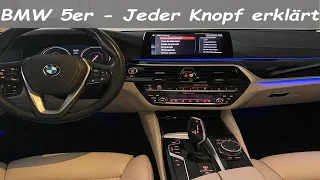 BMW 5er 2017 (520d G30 pre-LCI) - alle (physischen) Tasten - Erklärvideo