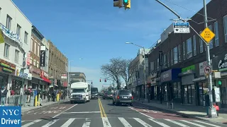 New York City | 4K Driving in Street Brooklyn, NY (Utica Ave & Broadway)