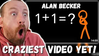 CRAZIEST VIDEO EVER! Alan Becker Animation vs. Math (FIRST REACTION!)