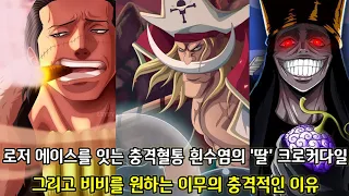 [원피스 분석] 로저 에이스를 잇는 충격혈통 흰수염의 딸 크로커다일 그리고 비비를 원하는 이무의 충격적인 이유