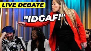 "I'LL SMACK YOU UP!" JustPearlyThings Live Debate Escalates Out Of Control