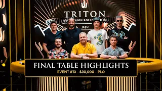 FINAL TABLE Extended Highlights - Event #13 $30k PLO | Triton Poker Series Jeju 2024