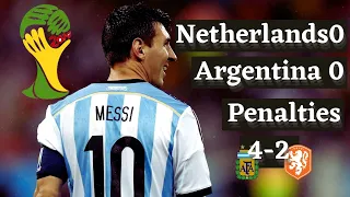 Netherlands 0 (2) x (4) 0 Argentina ● 2014 World Cup Semifinal Extended Goals & Highlights HD