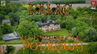 #Migawka z drona, Pałac w Komorowicach w kształcie podkowy 4K