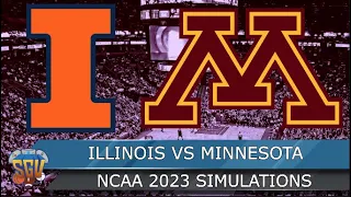 Illinois vs Minnesota - College Basketball 2/20/2023 Full Game Preview - NBA 2K23 Sim