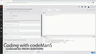 Codewars 8 kyu noobCode 02: TRICKY QUESTIONS JavaScript
