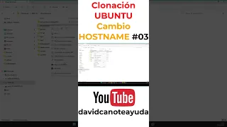 Clonación correcta de Máquinas Virtuales y Cambio de Hostname en Ubuntu #shotsvideo #03