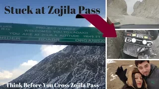 Stuck at Zojila Pass | Delhi To Leh Ladkah | Day 5 | Incredible India | Beautiful Kashmir