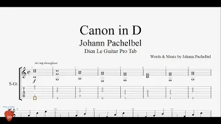 Johann Pachelbel - Canon in D - Guitar Tabs