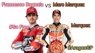 LAST LAP Battle Bagnaia vs Marquez #aragongp