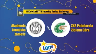 11 Kolejka LOTTO Superligi Akademia Zamojska Zamość vs TS ZKS Palmiarnia Zielona Góra