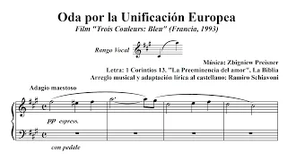 🎵 Song for the Unification fo Europe (Preisner-Schiavoni) - Versión en Español - Canto y Piano