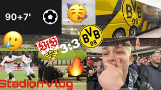 VfB Stuttgart 3:3 Borussia Dortmund | 4 Tore in der Schlussphase 🥹💥 | StadionVlog