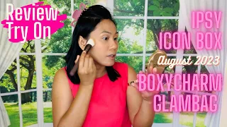 Ipsy Icon Box | August 2023 | Try-on Review | +Giveaway