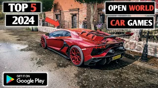 Top 5 New Open World Car Games 😱| best Car Games for android