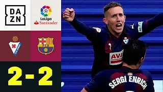 Traumtor! De Blasis konntert Lionel Messis Doppelpack: SD Eibar - FC Barcelona 2:2 | La Liga | DAZN