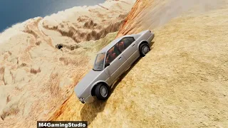 Cars vs Cliff Roads - Drop test from the top of a mountain #42 - BeamNG DRIVE | Cliff Accidents