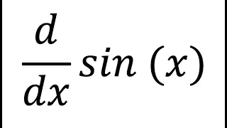 How to Differentiate sin(x) | A Level Maths