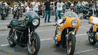 Japanese cafe racer? This is gentleman motorcycle gang.