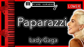 Paparazzi (LOWER -3) - Lady Gaga - Piano Karaoke Instrumental