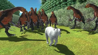 [ Dangerous Forest ] Run Away from Therizinosaurus - Animal Revolt Battle Simulator