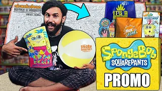 I FOUND A RARE NICKELODEON PROMOTIONAL MYSTERY BOX!! (VINTAGE SPONGEBOB SQUAREPANTS PRODUCTS!)