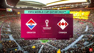 Croatia vs Canada - FIFA World Cup 2022 Group Stage 11/27/2022 FIFA 23 Gameplay