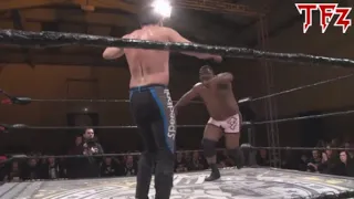 Keith Lee Pounces Mike Bailey into the corner