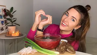 Как НАВСЕГДА избавиться от волос на теле🤩 МУКБАНГ борщ сало гренки Ukrainian food borsch MUKBANG